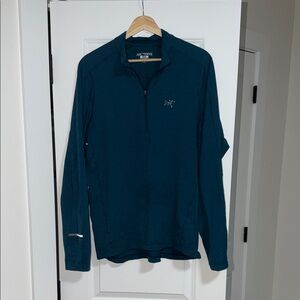 Arc'teryx Cormac Men's Teal Half-Zip Performance Pullover